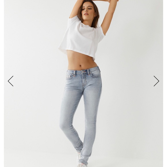 True Religion NWT Stella Mid Rise Skinny Big T Jeans - Picture 5 of 8